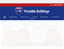 Tablet Screenshot of i-30portablebuildings.com